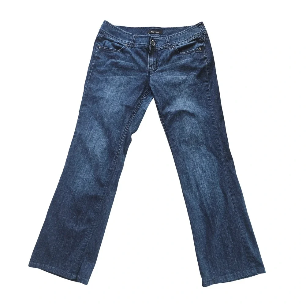 True Religion Ricky Mens Blue Straight Leg Jeans Made in USA MB8859BA Size 34